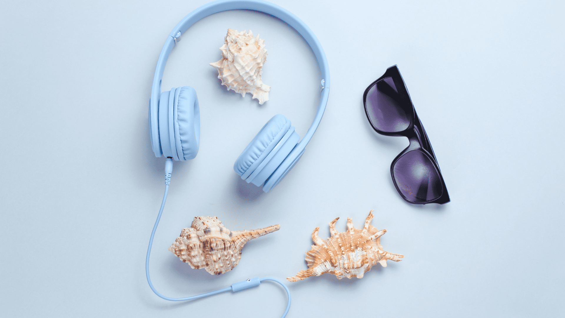 Sunglasses, Music, and Seashells
